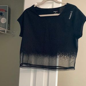 Reebok size M adorable short top with sheer bottom. NWOT
